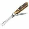 Boker Solingen Boker Jigged Brown Bone TS Razor Jack Knife
