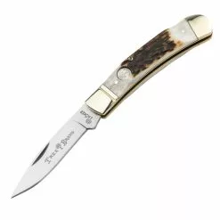 Boker Solingen Boker TS 2.0 Stag Horn Lockback Folding Knife
