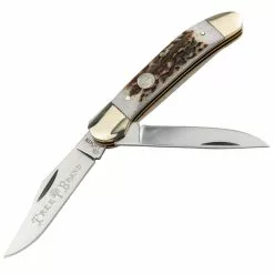 Boker Solingen Boker TS 2.0 Stag Horn Copperhead Folding Knife