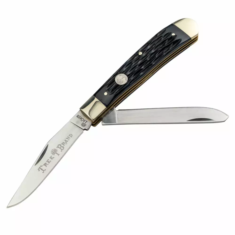 Boker Solingen Boker TS 2.0 Jigged Bone Trapper Folding Knife 2 Boker Solingen Boker TS 2.0 Jigged Bone Trapper Folding Knife - Image 2