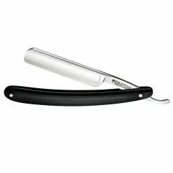Boker Barber Boker Classic Black Round Head Straight Razor