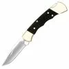 Buck Knives Buck 112 Ranger Folding Knife With Finger Grooved Ebony Handle