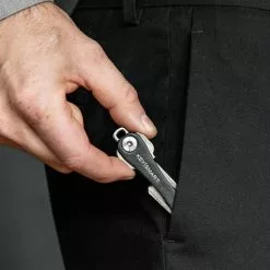 KeySmart Leather Compact Key Holder -Everyday-carry Sales KS019BLKLEA KeySmart Black Leather in Pocket x1000