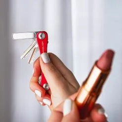 KeySmart NanoFile Keychain Nail File And Mirror -Everyday-carry Sales KS112SS KeySmart NanoFile Mirror in Use