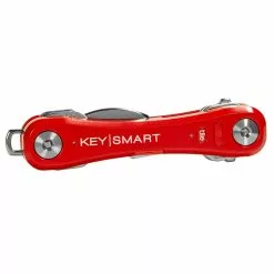 KeySmart Pro Compact Key Holder With Tile Smart Location -Everyday-carry Sales KS411RED KeySmart Pro Red
