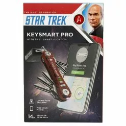 KeySmart Pro Star Trek The Next Generation Compact Key Holder With Tile Smart Location -Everyday-carry Sales KS411TRKJLP KeySmart Pro Star Trek Picard Package