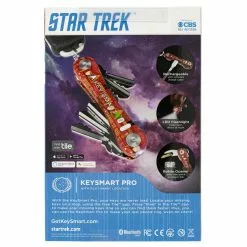 KeySmart Pro Star Trek The Next Generation Compact Key Holder With Tile Smart Location -Everyday-carry Sales KS411TRKJLP KeySmart Pro Star Trek Picard Package Back