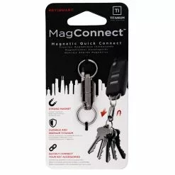 KeySmart MagConnect Titanium Magnetic Quick Disconnect -Everyday-carry Sales KS814TI KeySmart MagConnect Titanium Package
