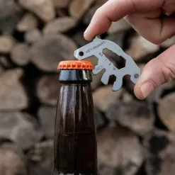 KeySmart AllTul Bear Keychain Multi-tool -Everyday-carry Sales KS824 SS BER Lifestyle BottleOpener WoodPile