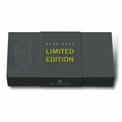 Victorinox Electric Yellow Pioneer X Alox 2023 Limited Edition Swiss Army Knife -Everyday-carry Sales SA AloxL23 Electric Yellow Alox Series LE Presentation Box 1217bbfc f818 464f 8231 6ec015271c4e