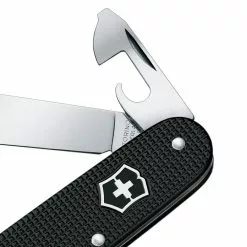 Victorinox Cadet Black Swiss Army Knife -Everyday-carry Sales SA0260123R Cadet Black Can Opener Detail