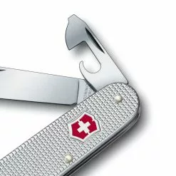 Victorinox Cadet Swiss Army Knife -Everyday-carry Sales SA0260126 Cadet Silver Bottle Opener Detail