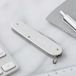 Victorinox Cadet Swiss Army Knife -Everyday-carry Sales SA0260126 Cadet Silver Closed Back Panel Lifestyle