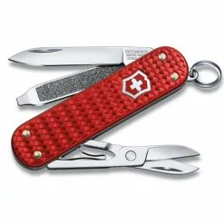 Victorinox Classic SD Precious Alox Swiss Army Knife -Everyday-carry Sales SA06221401G Classic SD Precious Alox Iconic Red