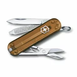 Victorinox Classic SD Swiss Army Knife, 2021 Translucent Colors -Everyday-carry Sales SA06223T55 Victorinox Classic SD Chocolate Fudge