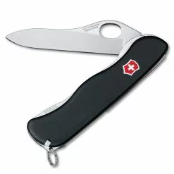 Victorinox Swiss Army One-Hand Sentinel Non-Serrated Lockblade Swiss Army Knife With Clip