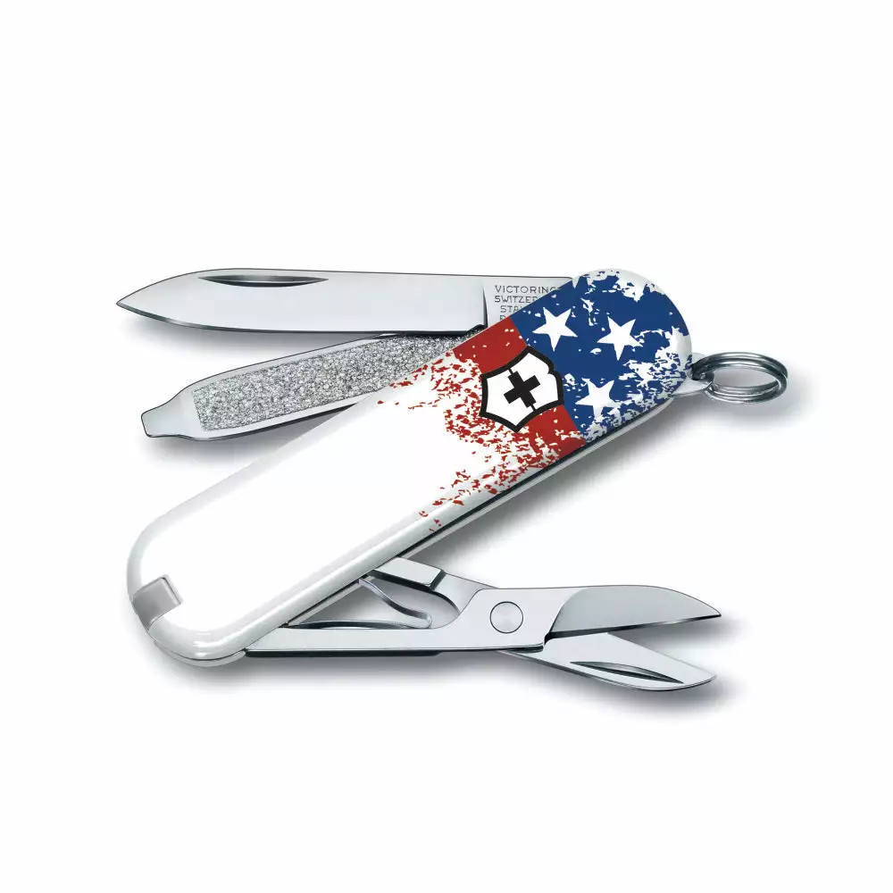 Victorinox Wounded Warrior Project Speckled American Flag Classic SD Swiss Army Knife 3 Victorinox Wounded Warrior Project Speckled American Flag Classic SD Swiss Army Knife - Image 3