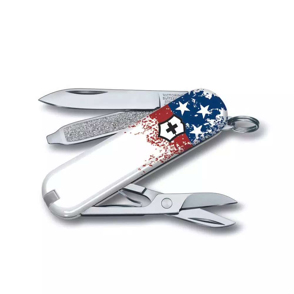 Victorinox Wounded Warrior Project Speckled American Flag Classic SD Swiss Army Knife 4 Victorinox Wounded Warrior Project Speckled American Flag Classic SD Swiss Army Knife - Image 4