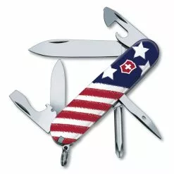 Victorinox Wounded Warrior Project Animated American Flag Tinker Swiss Army Knife -Everyday-carry Sales SAK Tinker AnimatedFlag B3 55526 91mm S3