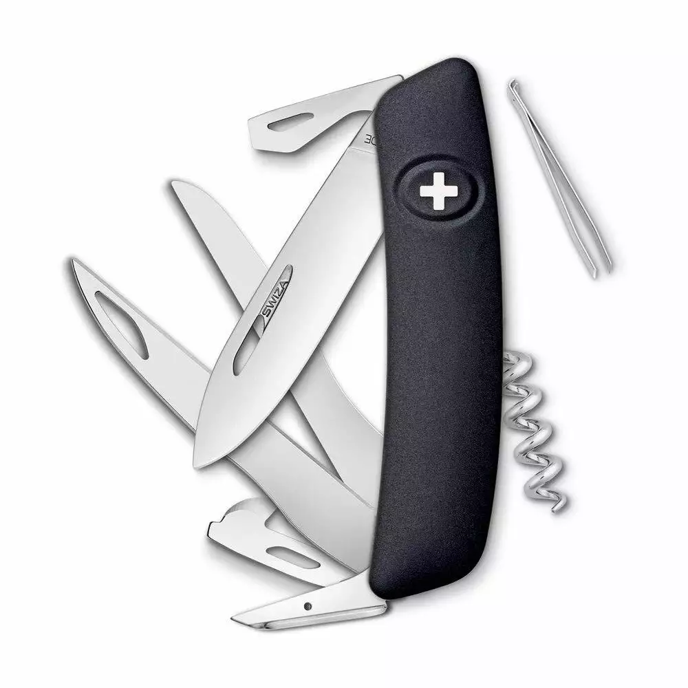 Swiza D07 Swiss Pocket Knife, Black 1 Swiza D07 Swiss Pocket Knife, Black