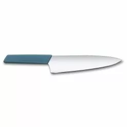 Victorinox / R.H. Forschner Cutlery Swiss Modern Colors 8" Chef's Knife In Cornflower Blue By Victorinox -Everyday-carry Sales VF69016202 Swiss Modern Chef Knife Back