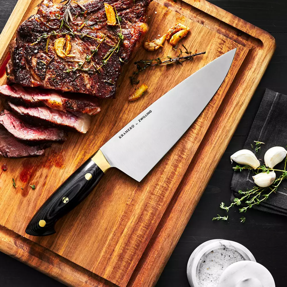 Kramer By Zwilling Kramer 8" Carbon Steel 2.0 Chef's Knife By Zwilling 4 Kramer By Zwilling Kramer 8" Carbon Steel 2.0 Chef's Knife By Zwilling - Image 4