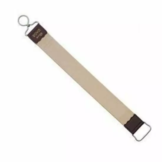 Dovo Hanging Strop - Russian Cowhide, Stainless Steel Finger Loop 1 Dovo Hanging Strop - Russian Cowhide, Stainless Steel Finger Loop