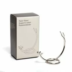 Pure Badger Curved Stand For Straight Razors - Chrome