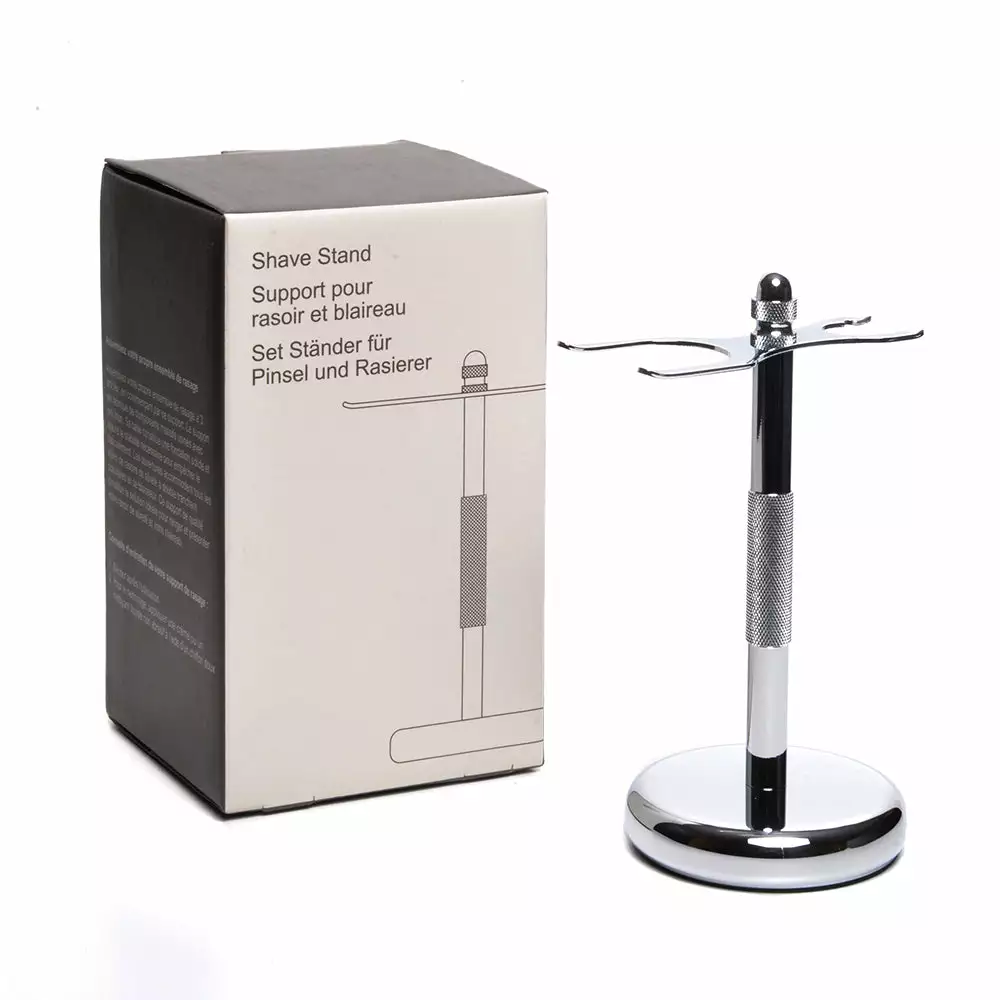 Pure Badger Universal Shaving Stand For Razor And Brush - Chrome 6 Pure Badger Universal Shaving Stand For Razor And Brush - Chrome - Image 6