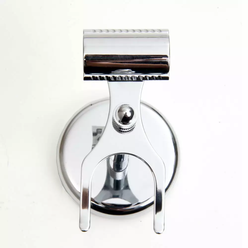 Pure Badger Universal Shaving Stand For Razor And Brush - Chrome 3 Pure Badger Universal Shaving Stand For Razor And Brush - Chrome - Image 3