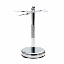 Pure Badger Universal Shaving Stand For Razor And Brush - Chrome