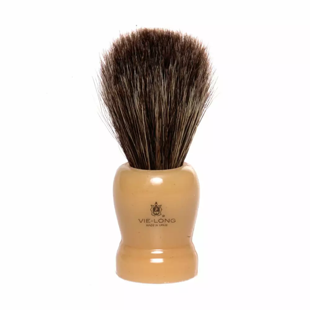Vie-Long Horse Hair Shaving Brush - Cream Handle 1 Vie-Long Horse Hair Shaving Brush - Cream Handle